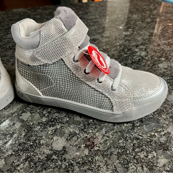 Pediped Logan Flex Silver Hi Tops Big Girl Sz 3.5 NIB - Picture 14 of 14